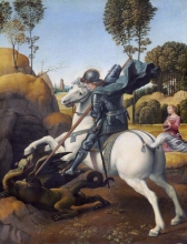 213/ санти  (raffael santi) (1483-1520)св.георгий и дракон (ок.1506) 